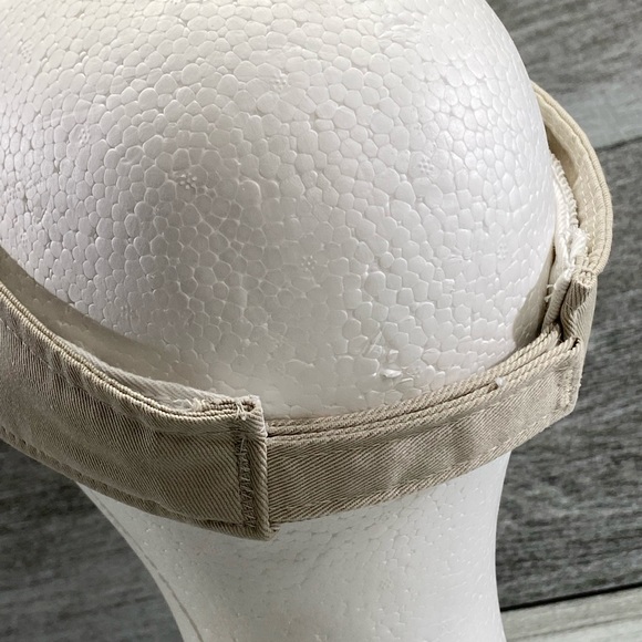 Big Play All American Made DBU Golf Visor Adjustable Back Hook and Loop Tan - Picture 7 of 9